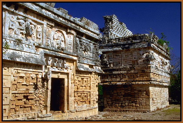 A Aztec building at Chichen-itza, Yucatan, Mexico.
