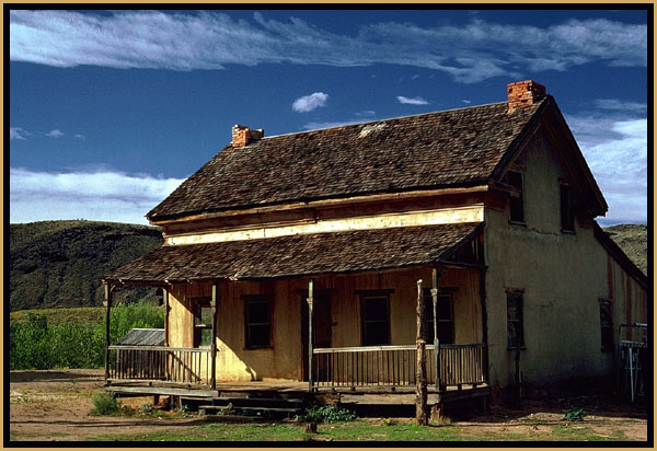 An abandoned farmhouse near Zion Park, in Utah.