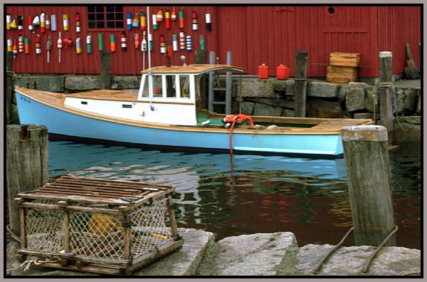 A colorful scene in Gloucester, MA.