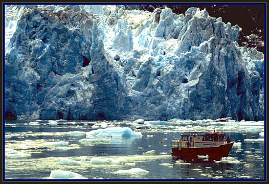 South Sawyer Glacier, Tracy Arm, near Juneau, Alaska.