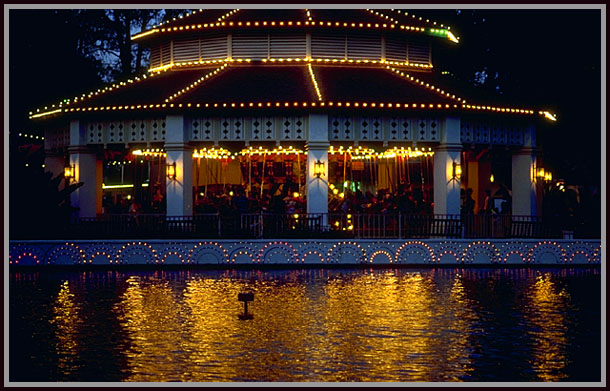 A carousel at Knott's Berry Farm, Anaheim, CA.