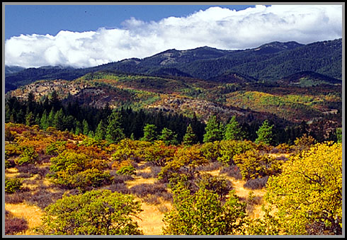 A colorful landscape in southern Oregon.