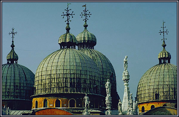 Cathedral domes in Padua, Italy