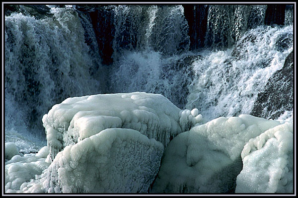 Ice at the falls.