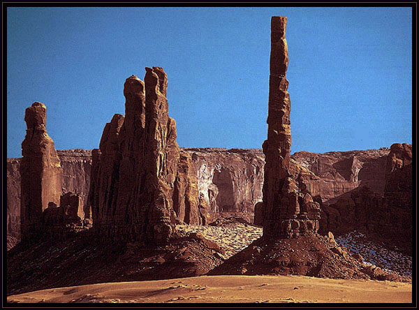 Monument Valley spires. Arizona