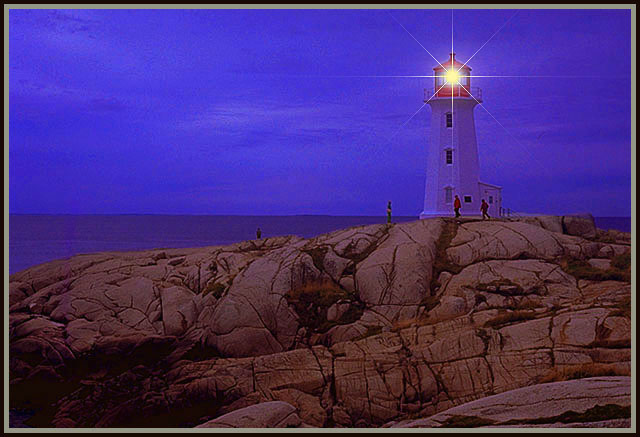 The lighthouse at Peggy's Cove, Nova Scotia, Canada