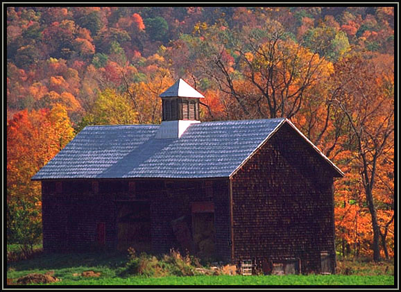 A barn in autumn. New Jersey