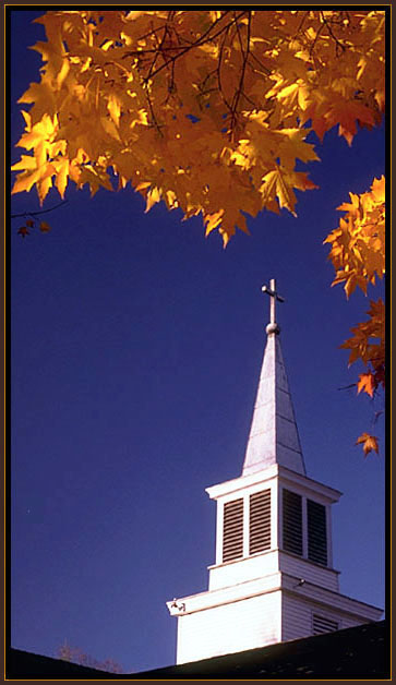 A church steeple. New Jersey