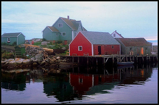 A fishing village in Nova Scotia, Canada