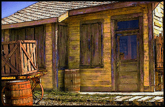 The old station. A digital manipulation.