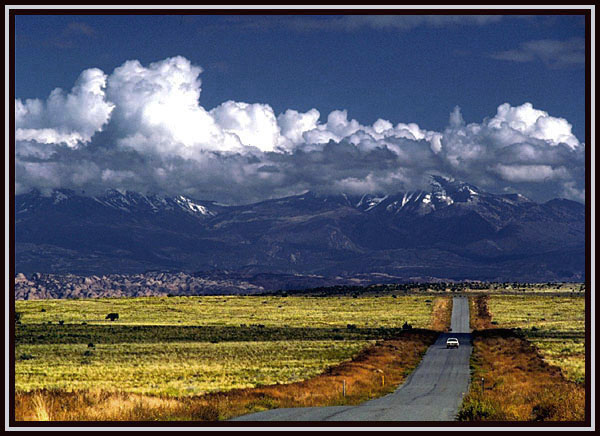 The road to the high country. Rocky Mts.