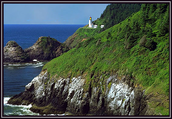 Hecata Head light. Oregon